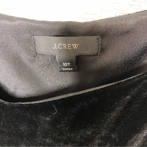 J Crew 10 tall black velvet peplum tank top 10 tall holiday top - Picture 3 of 3